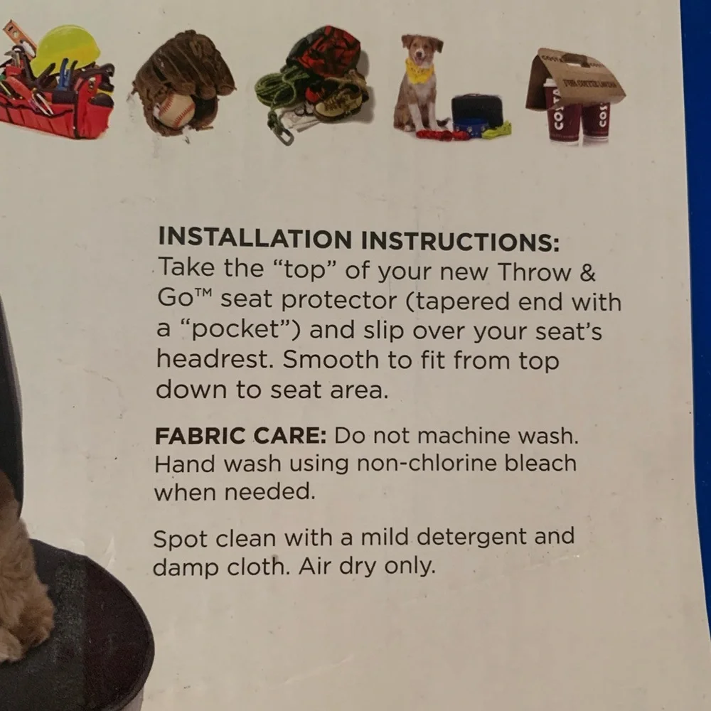 BELL Throw & GO Multi-Use Auto Seat Protector Pet Car Seat 56999-8 NEW NWT